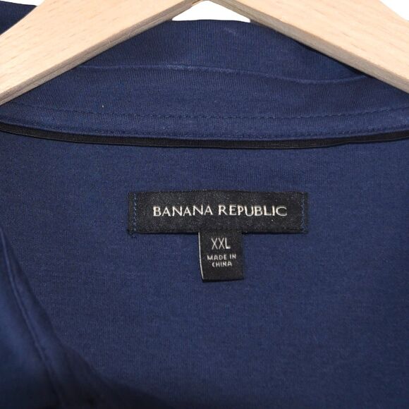 NWT Banana Republic Men's Navy LUXE Touch Performance Polo Shirt XXL - Picture 4 of 9